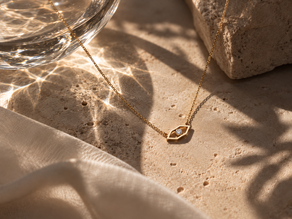 eye me halskette als augenschmuck in gold und diamanten by ilikoez